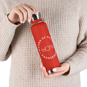 Women Of Project Management 22oz Vacuum Insulated Bottle - Red - Holiday Edition!