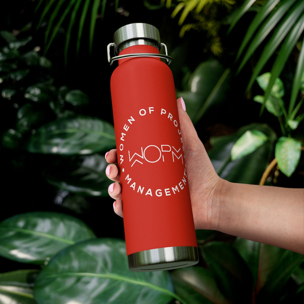 Women Of Project Management 22oz Vacuum Insulated Bottle - Red - Holiday Edition!